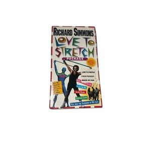 Richard Simmons Love To Stretch VHS Tape - 1997 23 Mins Of Color Workouts! New